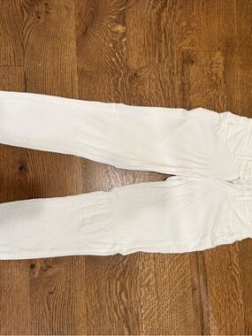 PAIGE Verdugo Ankle White Skinny Jeans